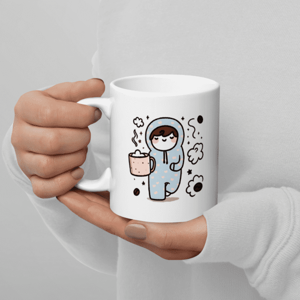 100% Chance of Wearing Pajamas & Drinking Too Much Coffee Mug - Image 3