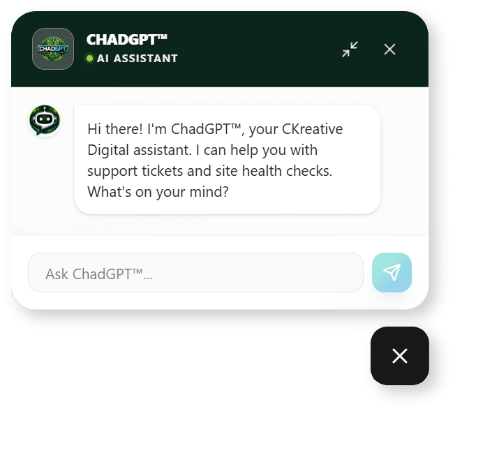 ChadGPT™ chat window opened