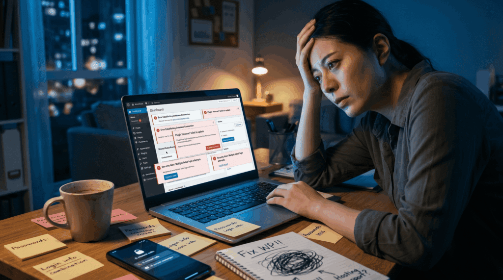 business owner tired of website maintenance