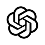 ChatGPT logo black